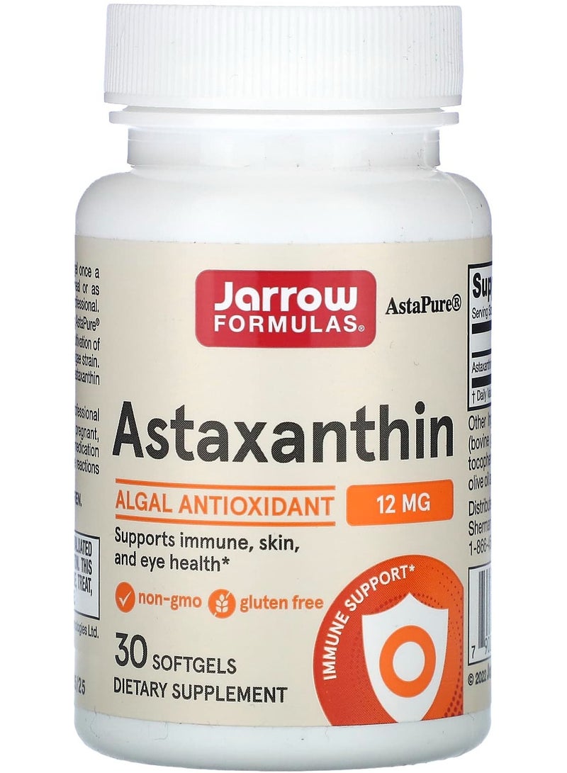 jarrow formulas أستازانتين، 12 ملغ، 30 كبسولة لينة