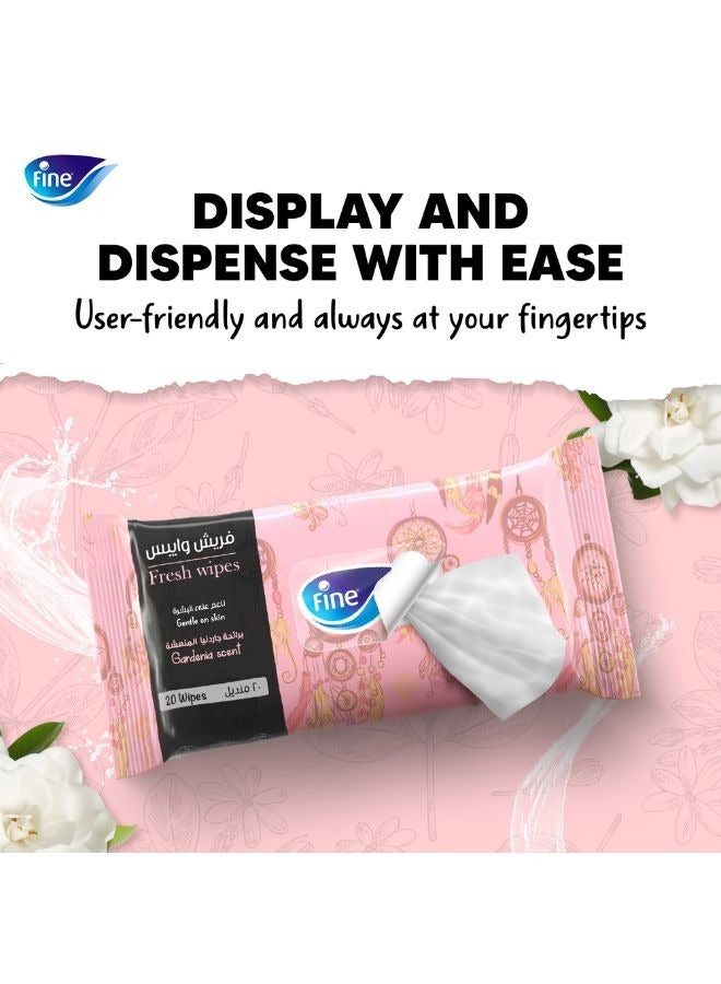 Fine Gardenia Fresh Wipes - Image 4