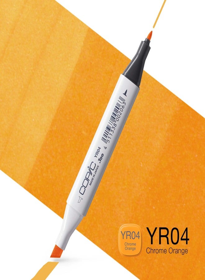 Copic Marker with Replaceable Nib, YR04-Copic, Chrome Orange - Image 2
