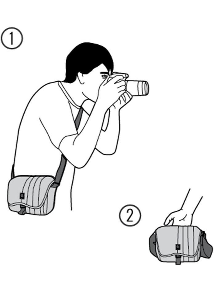 Crumpler JP3000-005 Jackpack 3000 Camera Bag Grey Black/Orange for SLR Camera with Mid Zoon Lens and accessories - Image 5