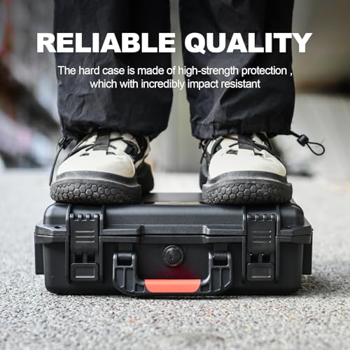 YETEETH Case Organizer for GoPro Hero 12, Waterproof Hard Shell Travel Storage Carrying Case for Gopro Hero 12/11/10/9/8/Media Mod/Volta/Creator Edition/Action Camera and Other Accessories, YE-GO1 - Image 5