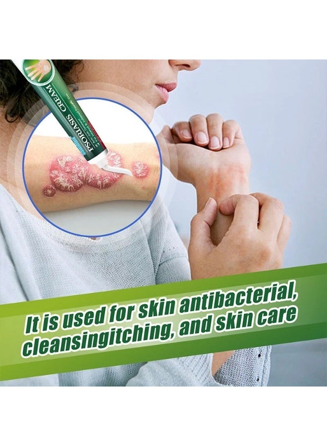 Sumifun Psoriasis Cream Anti-Itch Ointment for Irritated & Inflamed Psoriatic Skin – Moisturizing Herbal Treatment for Dry, Scaly, Redness Relief – Fast Absorbing Skin Repair Cream 20g - Image 3