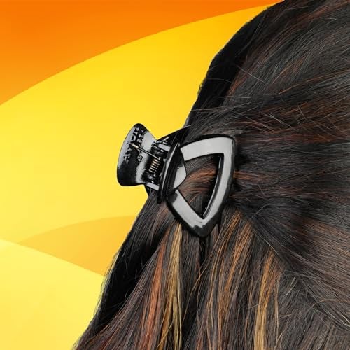 BIRDWARE Medium size Hair Clutcher Claw Clip Stone Butterfly Clips Hair Clips For Women & Girls (Pack of 4, black, shell Color, Acrylic Material) | Hair Clutcher - Image 4