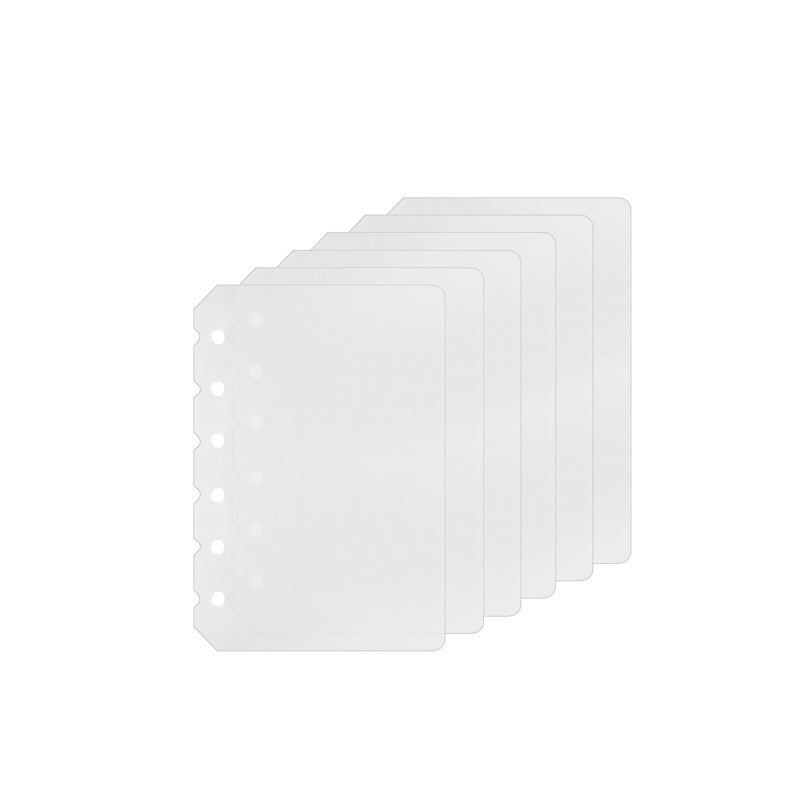 Zelten 6 Pack A7 6 Holes Binder Divider Plastic Binder Divider Waterproof 6 Holes Divider for Personal Organiser (Divider, A7) - Image 1