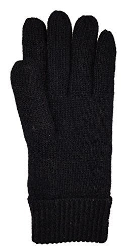 BRUCERIVER Men Pure Wool Knitted Gloves with Thinsulate Lining Size L/XL (Black) - Image 3