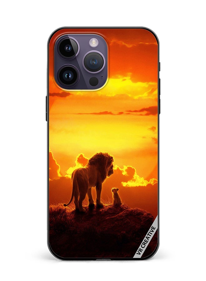VR CREATIVE Protective Case Cover For Apple iPhone 16 Pro Max Lion King Design Multicolour