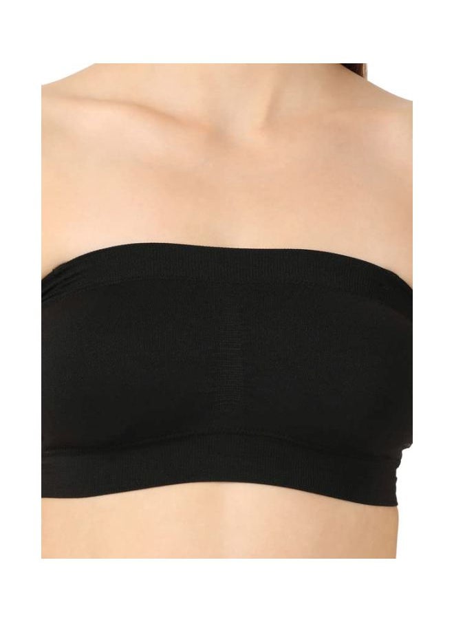 JOCKEY - Jockey 1545 Women Wire free Padded Micro Touch Nylon Elastane Stretch Full Coverage Bandeau Bra with Removable Pads and Detachable Transparent Straps - Image 1