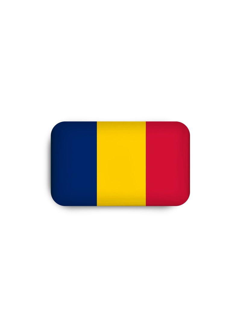 971MEDIA Chad Flag Magnetic Badge - Image 2