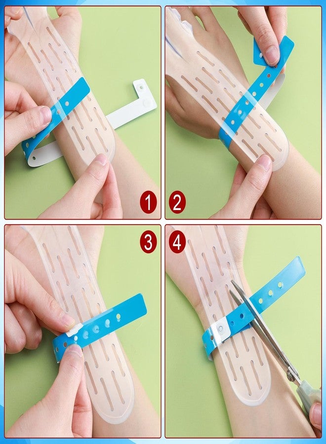 WinnerWhy 200 Pieces Plastic Bracelets with Snap Closure for Thumb Sucking Stopper and Finger Sucking Prevention Fixing Disposable the Habit Breaking Bracelets Neon Wristbands - Image 3