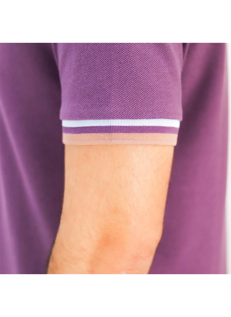 جيوردانو Cotton Pique Flat Knit Collar Short Sleeve Performance Care Polo