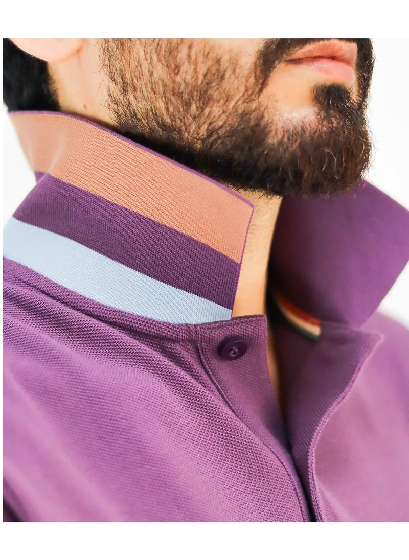جيوردانو Cotton Pique Flat Knit Collar Short Sleeve Performance Care Polo