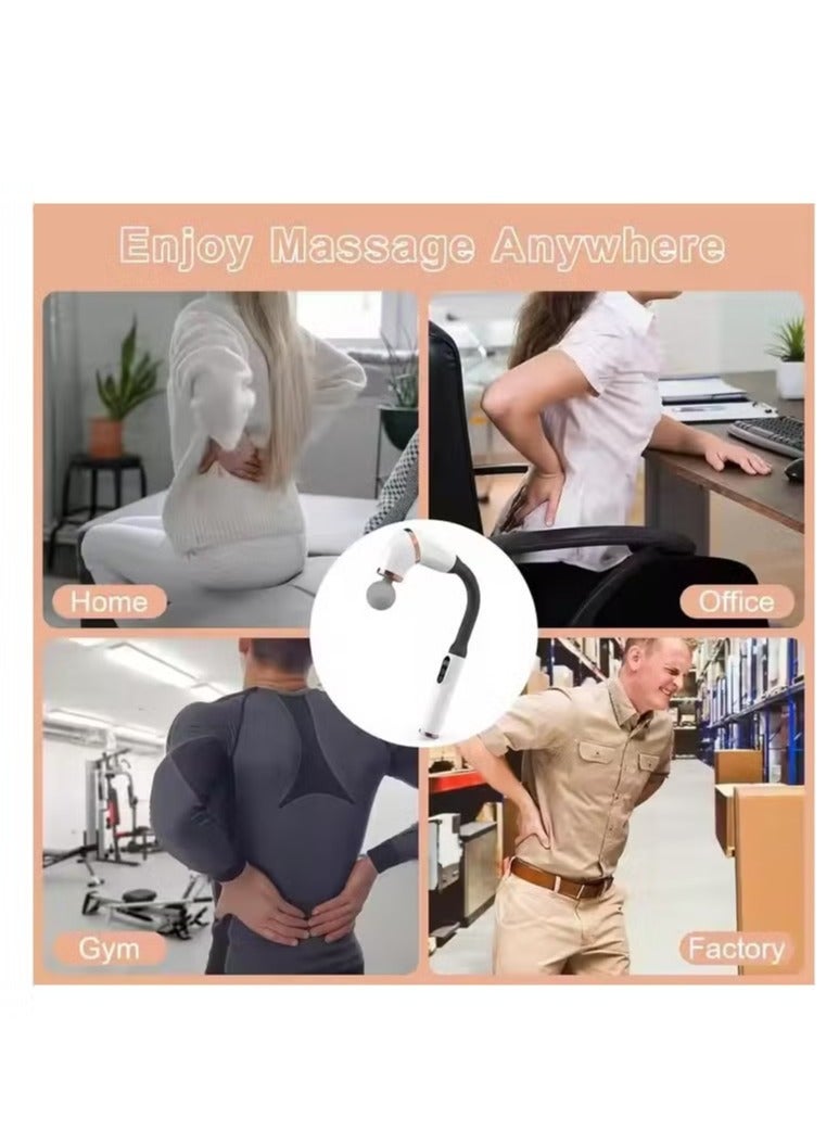 Massage Gun with Extended Handle, Revolutionary U-Shaped Back Massager for Pain Relief, Deep Tissue Body Massage Hammer for Neck, Shoulder, Leg, Reach Every Muscle Easily - Image 2