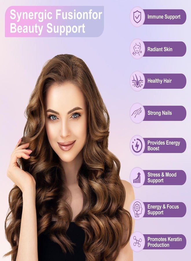 KFG Biotin 10000mcg, Women’s Multivitamin-Mineral, with Keratin, Collagen, Calcium, Niacinamide & Vitamins A, B, D, C, E, for Women Hair, Skin, Nail & Bone Health, 100 Tablets. - Image 4