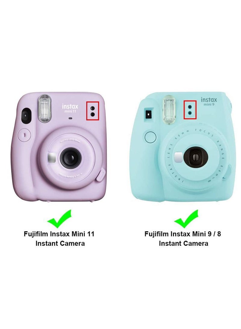 KASTWAVE حافظة لكاميرات فوجي فيلم إنستكس ميني 11 / 9 / 8 مع جيب ملحق وحزام كتف قابل للفصل / قابل للتعديل - Image 4