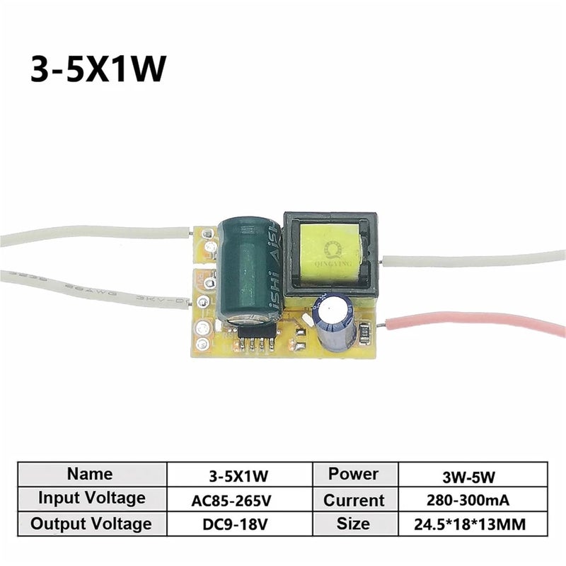 سائق LED 300mA 3.5W AC220V مصدر طاقة لمصابيح LED - Image 2
