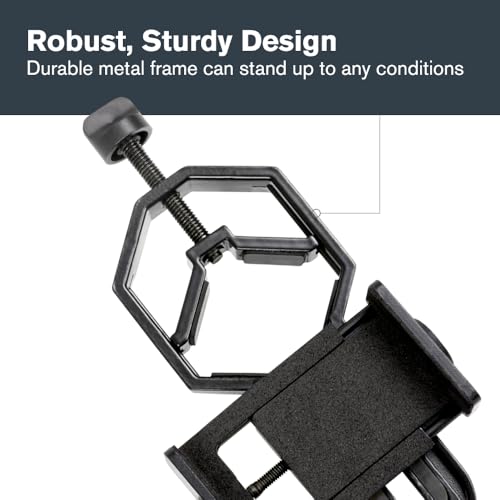 Celestron – Smartphone Adapter for Telescope, Binoculars & Spotting Scopes – Capture Images & Video Through Your Optics – Simple, Durable, Metal Body - Compact and Travel-Friendly - Image 5