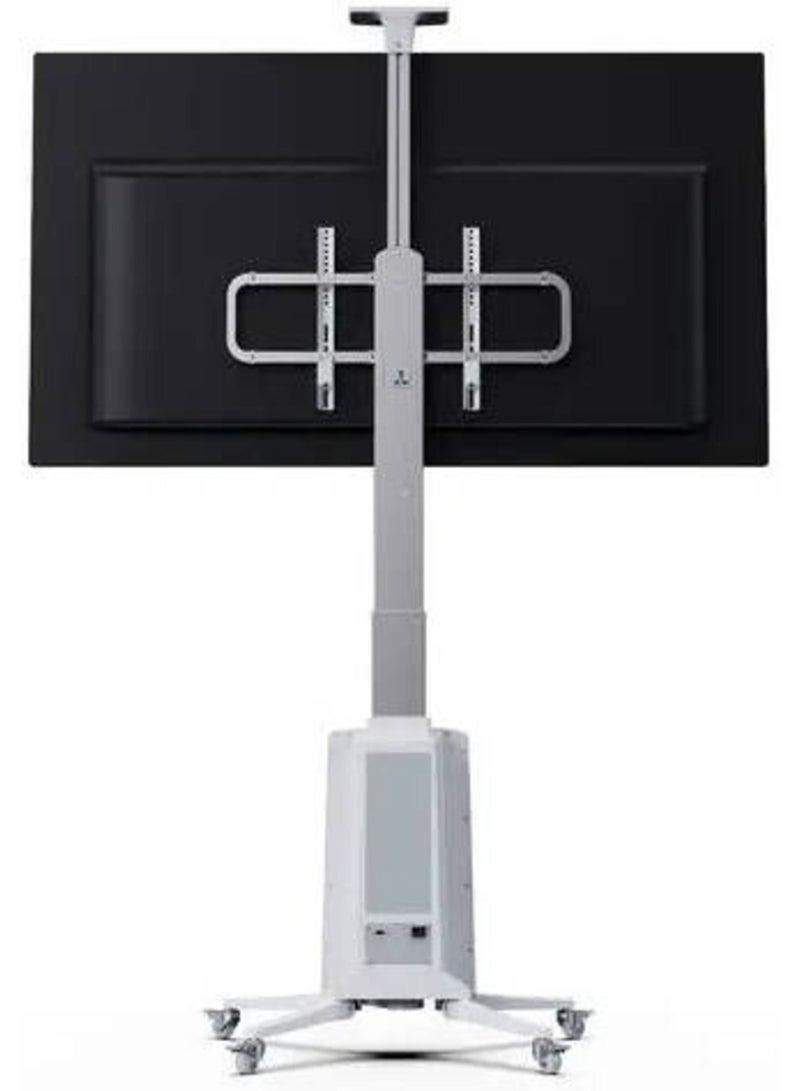 NB ERGONOMIC Motorized TV Floor Stand for 55-85 Inch LCD or LED Flat Panel TVs up to 150 lbs, Electric Height Adjustment 1200mm to 1700mm, VESA Compatible 200x200mm to 600x400mm, Mobile with Heavy-Duty Casters, White - TW85W - Image 5