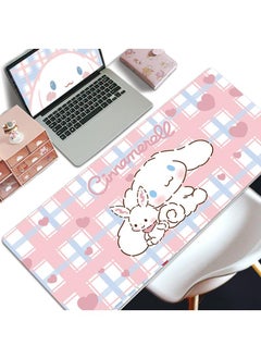 Y&D Cinnamoroll Gaming Mouse Pad Extended Large Mat Desk Pad Stitched Edges Mousepad Long Mouse Pad And Non-Slip Rubber Base Mice Pad 800x300x5mm  - Image 1