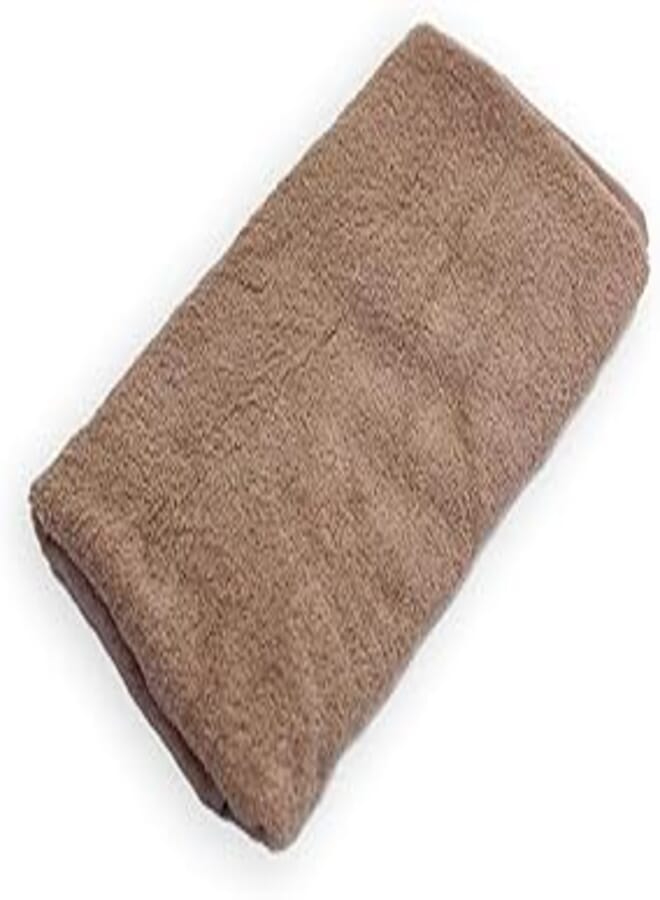 More Cottons Plain towels (100% Cotton) (coffee, 70x140)