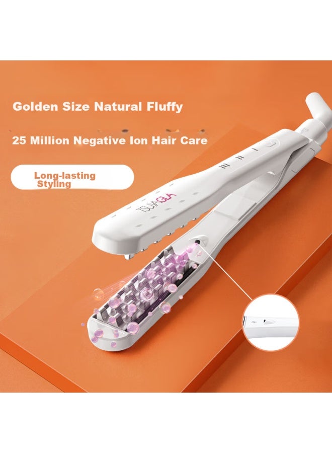 TSUYAGLA Cuiya Corn Curling Iron, Mini Portable High Crown Corn Silk Curler, Negative Ion Hair Straightener, Root Lift Curler, 520 Birthday Gift, Tm20 White Valentine's Day Gift - Image 2