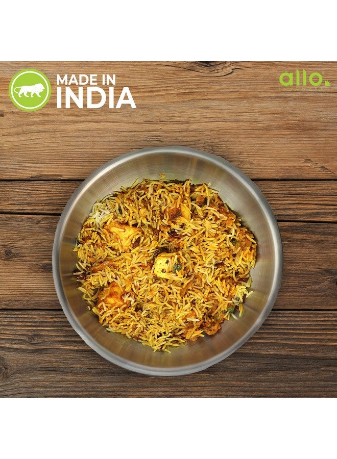 Allo Triply Stainless Steel Tasla|Ideal Tasla for Curry/Stir-Fry/Deep-Fry/DryVeg/Sauté Induction Friendly, Heavy Base Kadhai Naturally Non-Stick | 10 Years Warranty 18cm, 1.2 litres - Image 5