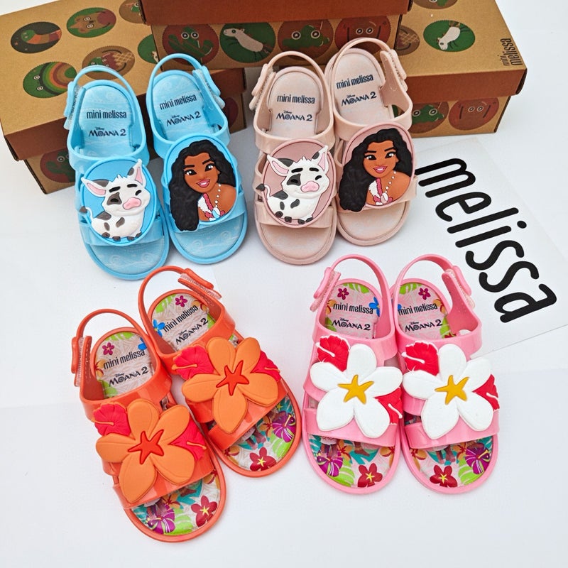 2025 Summer Melissa New Jelly Shoes Children'S Sandals Sandals Beach Shoes Hole Shoes Fragrant Shoes Boys And Girls - Image 3