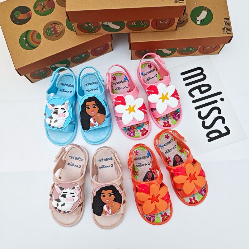 2025 Summer Melissa New Jelly Shoes Children'S Sandals Sandals Beach Shoes Hole Shoes Fragrant Shoes Boys And Girls - Image 2