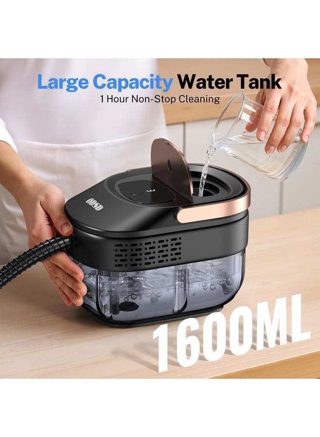 ODSD Steam Cleaner for Home & Car, 3-Level Adjustable Steamer for Cleaning, 15s Heat-Up & 1.6L Large Tank, Handheld Steam Cleaner for Car Detailing, Home, Tile, Grout,Furniture with 15pcs Accessories - Image 4