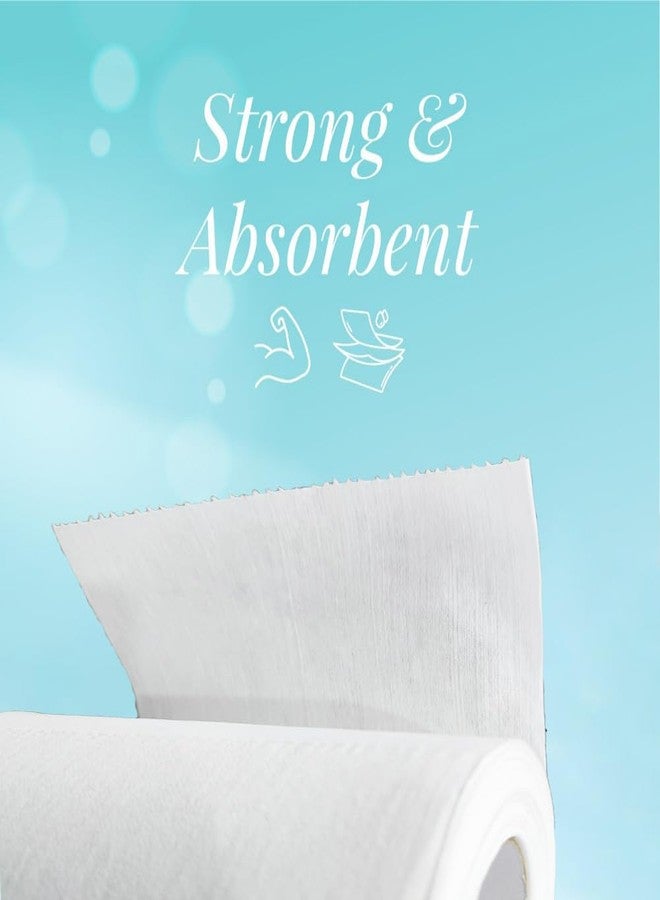 Warmfinity Multipurpose Kitchen Tissue/Towel 3 ply oil and mositure absorbent washable and reusable White Paper Roll (60 sheets per roll) (Pack of 6) - Image 3