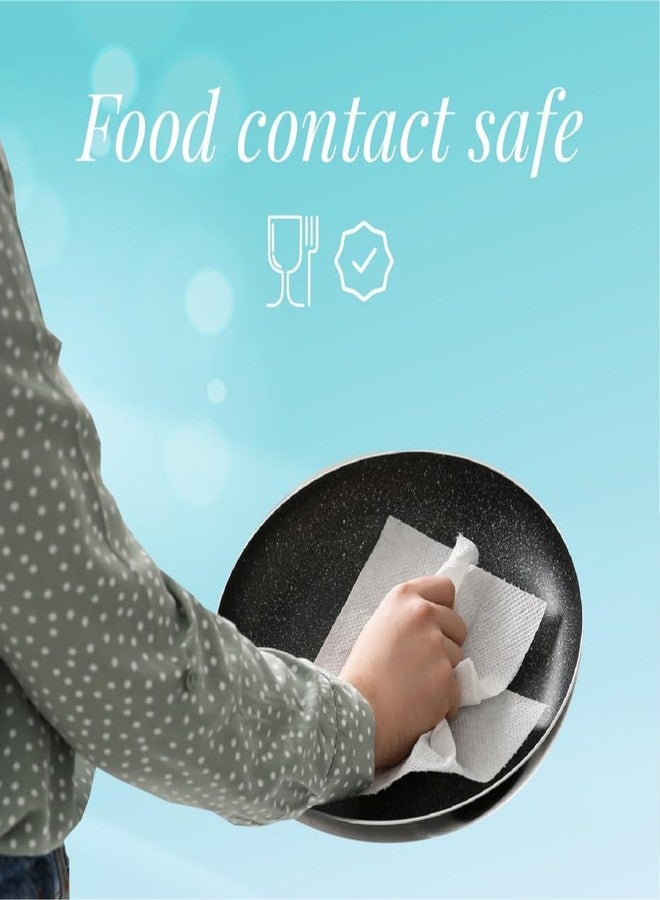 Warmfinity Multipurpose Kitchen Tissue/Towel 3 ply oil and mositure absorbent washable and reusable White Paper Roll (60 sheets per roll) (Pack of 6) - Image 5