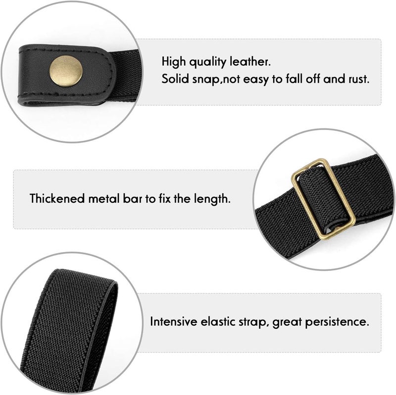 Werforu No Buckle Stretch Belt for Child Boys and Girls Buckle Free Kids Belt Up to 24 Inches - Image 2