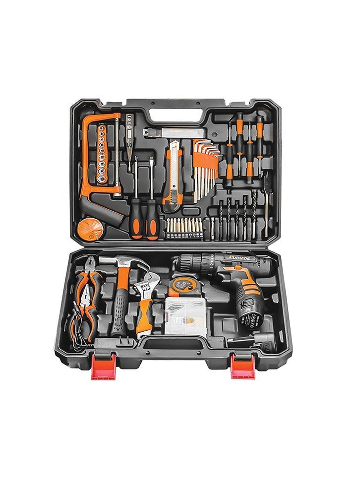 Denx Cordless Drill Kit Professional Home Tool Kit with DIY Hand Tool Kit for Home Office Garden Repair Maintenance | Maximum diameter 10mm | Speed ​​0 - 1450 rpm | 21 volt | 1300 mAh | Extra battery | DX1778 - Image 2
