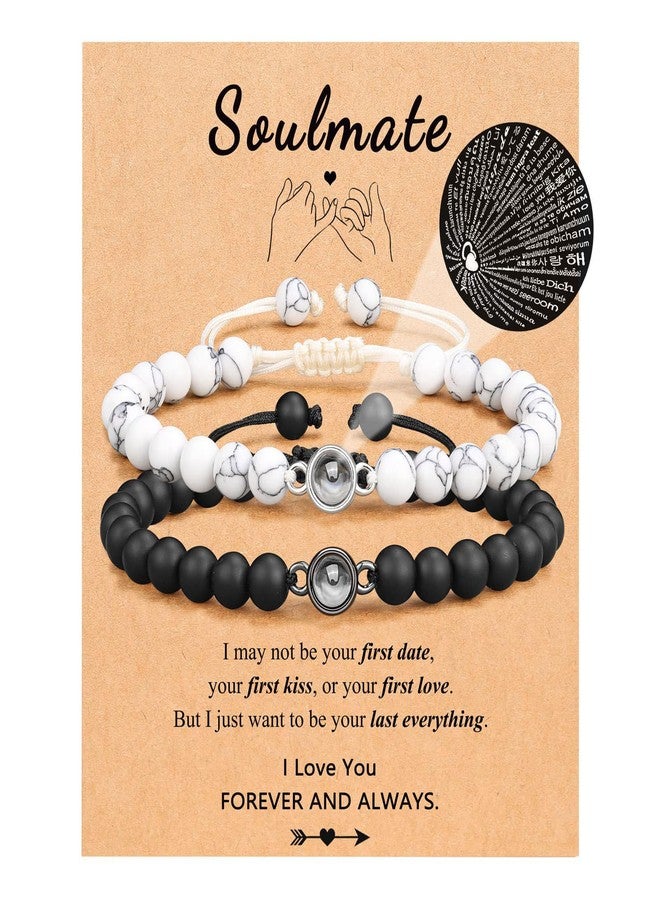 72ore Matching Couple Bracelets Heart Beaded Bracelet for Couple Long Distance Friendship Love Valentines Day Gifts for Her Him - Image 2