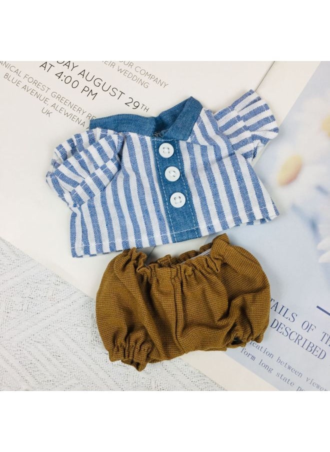 Generic - Attribute 20 Dressing Clothes Dressing Human Figure Replaceable Doll Plush 20cm Doll No Cm Cotton-Specifications:Pink Love Vest + Jk Red Skirt-Color:Suitable For 20cm Cotton Dolls - Image 1