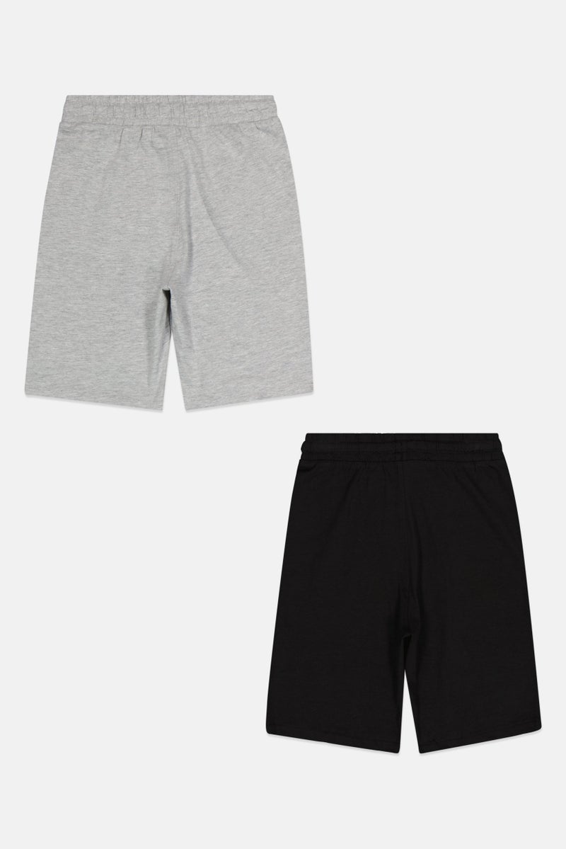 English Laundry Kids Boy 2 Pack Heather Basic Shorts, Multicolor - Image 3