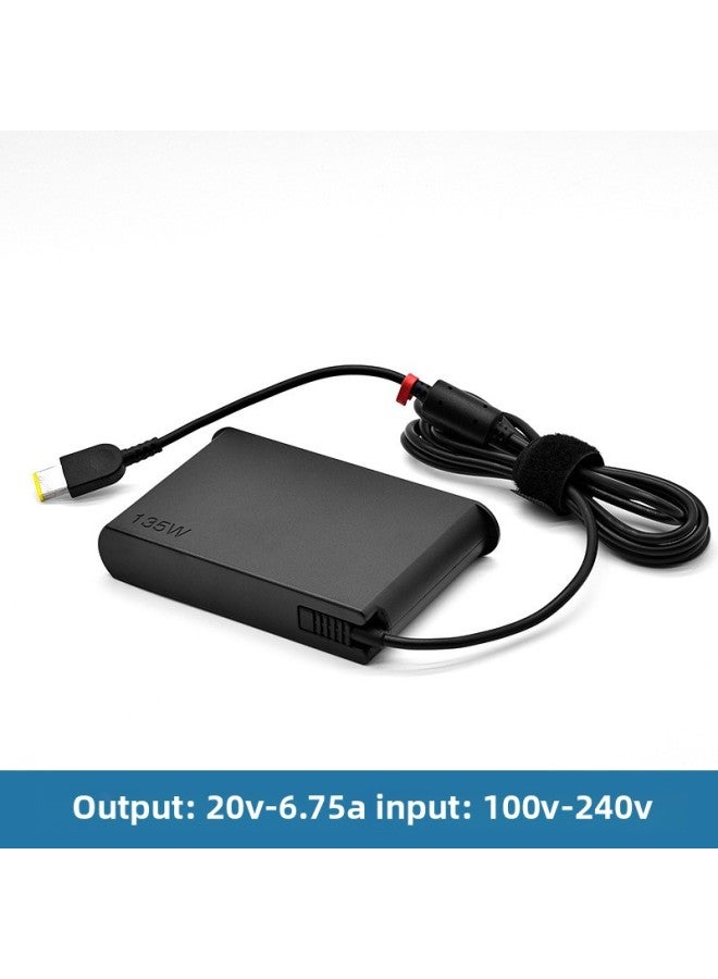 20v3.25a 45w65w90w95w Laptop Charger Power Adapter Pd Fast Charging For Lenovo Digital Computer/power Adapter/power Adapter-Color:135W Square Interface-Specifications:Single Power Supply (excluding Power Cord)