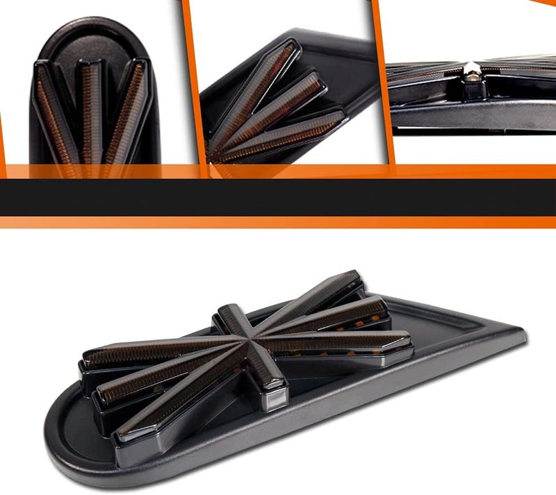 ADIIL Union Jack Style Smoked Lens Amber Side Marker Indicator LED for Mini Cooper R55 R56 R57 R58 R59 - Image 3