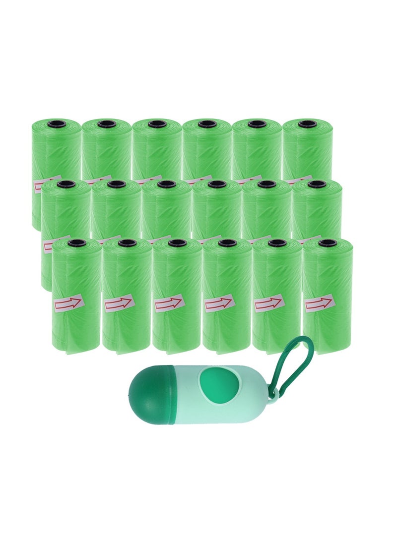 STAR BABiES Star Babies Disposable Scented BAG Pack of 18 (276 Bags) & Dispenser -Green - Image 1
