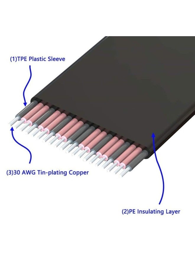 Generic - PCI-E PCI Express 1X To 1X Slot Vertical Card Converter Extension Ribbon Adapter-Color:3.0 -1X-30CM - Image 1