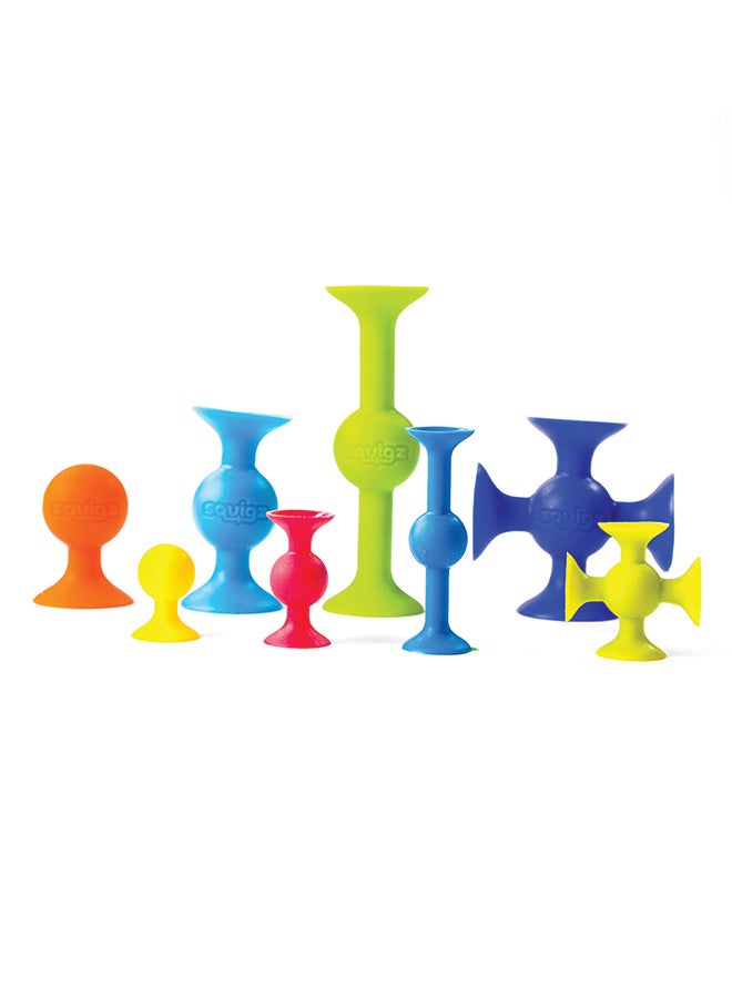 Fat Brain Toys Fat Brain Toys Squigz Starter Set 24pc Creative Suction Construction Toy Educational STEM Sensory Building Set for Boys & Girls Ages 3+Flexible Connectors for Fine Motor Skills & Open-Ended Play - Image 4
