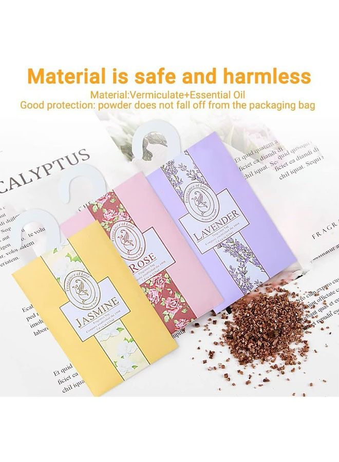 12-Piece Fragrance Sachet Bags, Drawer Fresheners Wardrobe Air Fresheners for Drawers Closets Wardrobes Bathrooms Cars(Lavender Jasmine Rose)  - Image 5