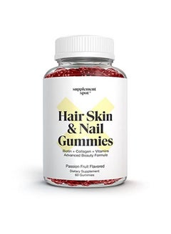 Hair Skin And Nails Vitamins 6000 Mcg Biotin Gummies W/Collagen & Vitamins Passion Fruit Flavored Hair Vitamins Gluten Free Collagen Supplements (60 Count) - pzsku/ZC93C115131C271C5B20CZ/45/_/1660656126/629856ca-de01-48fc-8972-ebc0623a0796