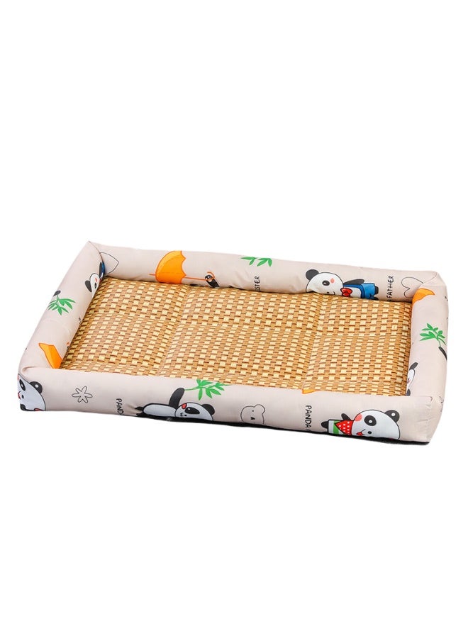 حصيرة صيفية لل 50*40 سم، تصميم مريح وبارد لتهوية وتفريغ الحرارة، مناسبة للقطط والكلاب بوزن 8 أرطال. - Image 1