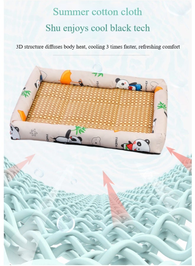 حصيرة صيفية لل 50*40 سم، تصميم مريح وبارد لتهوية وتفريغ الحرارة، مناسبة للقطط والكلاب بوزن 8 أرطال. - Image 4