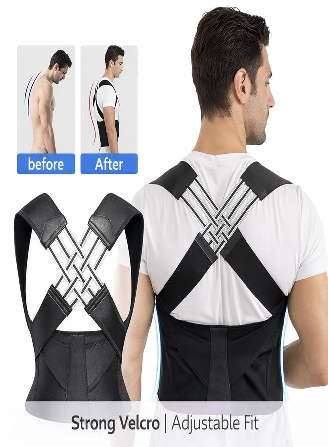 Fitolym X-Cross Posture Corrector Belt for Men & Women | Upper Back & Waist Support Brace | Adjustable Cross-Back Design | Breathable & Invisible Under Clothes - Image 4