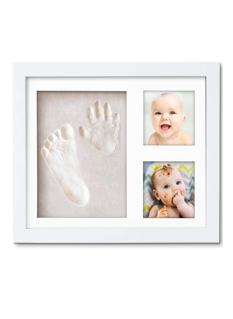 NNEWVANTE Baby Handprint and Footprint Kit - Baby Footprint Kit| Baby Hand and Footprint Kit, Newborn Keepsake Set, Baby Shower Gifts for New Parents, Baby Hand and Footprint Kit, Newborn Gifts (White)  - Image 1