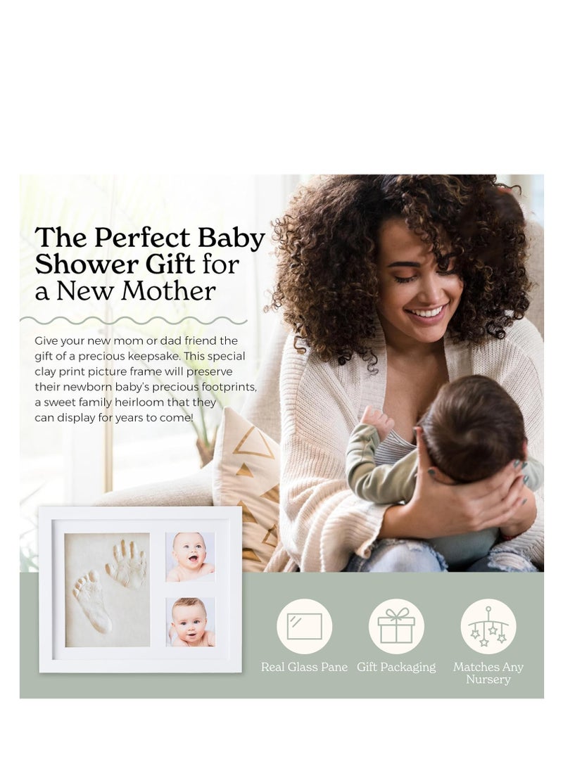 NNEWVANTE Baby Handprint and Footprint Kit - Baby Footprint Kit| Baby Hand and Footprint Kit, Newborn Keepsake Set, Baby Shower Gifts for New Parents, Baby Hand and Footprint Kit, Newborn Gifts (White)  - Image 3