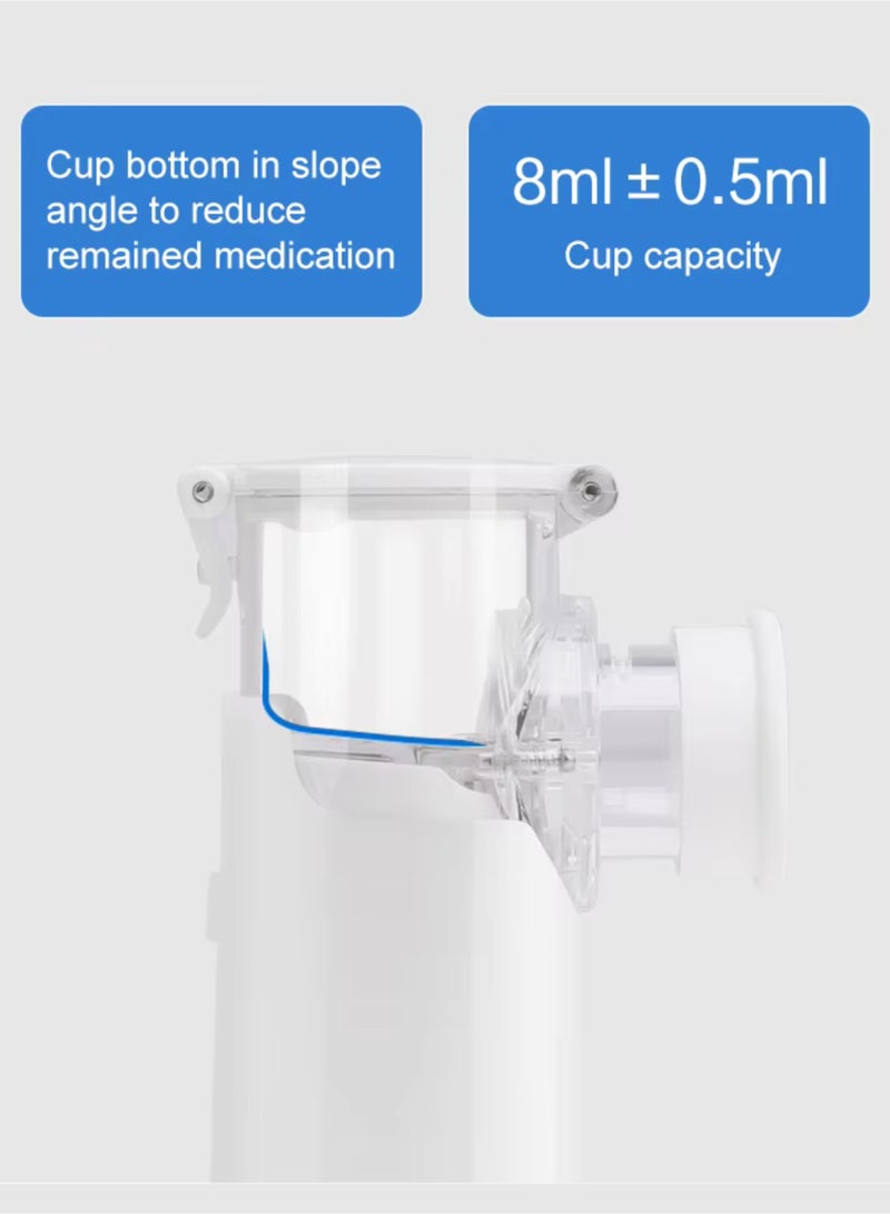 NOVAMED Portable Mesh Nebulizer N-12, Ultrasonic Handheld Inhalator, Rechargeable Battery, Low Noise, Medical Nebulizer for Home Asthma Care - Image 5