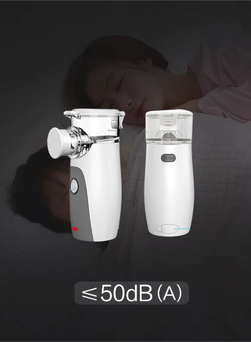 NOVAMED Portable Mesh Nebulizer N-12, Ultrasonic Handheld Inhalator, Rechargeable Battery, Low Noise, Medical Nebulizer for Home Asthma Care - Image 4
