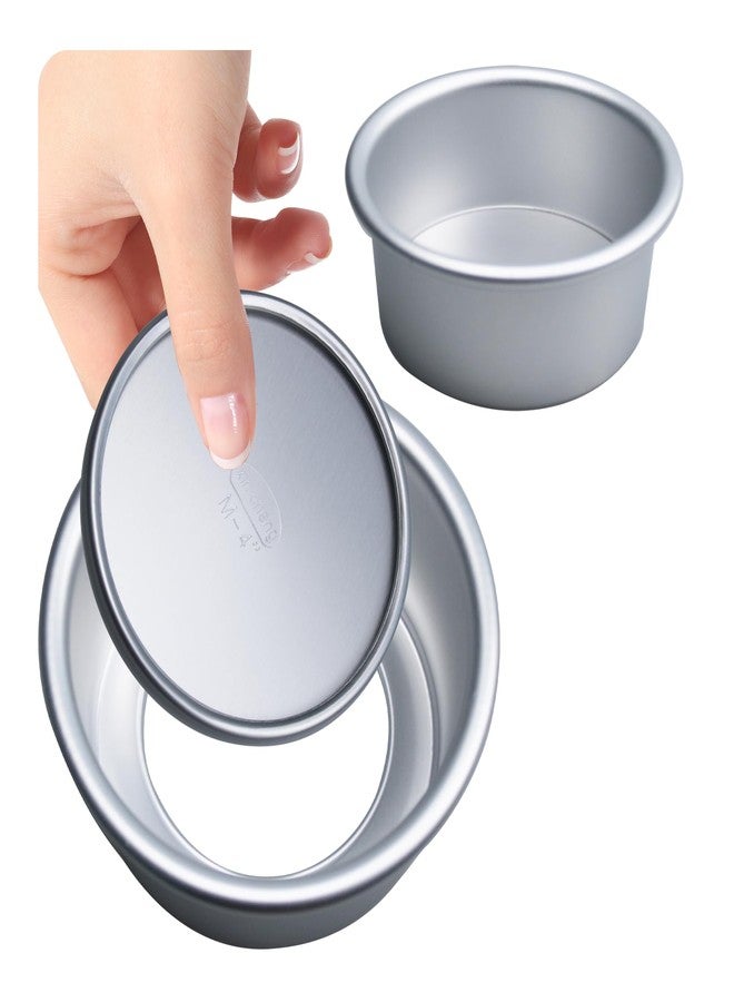 esahpss Cake Pan With Removable Or Solid Bottom, Nonstick Qi Feng Cake Mold,Aluminum Alloy, Thickened, For Bakery Or Home Use, Round Baking Mold, Sold In Sets Of 3,Sizes 4/6/8 Inches - Image 3